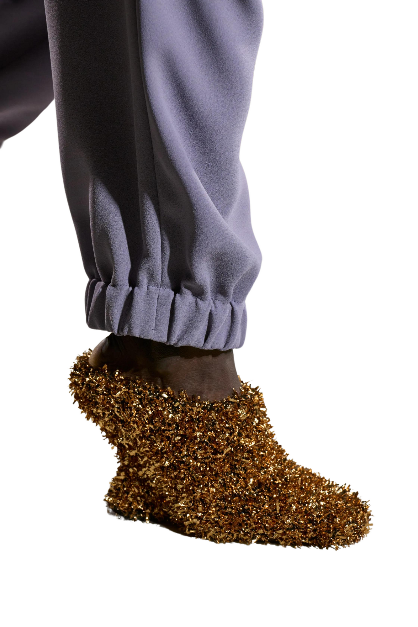 DRIES VAN NOTEN Metallic Glove Wedges