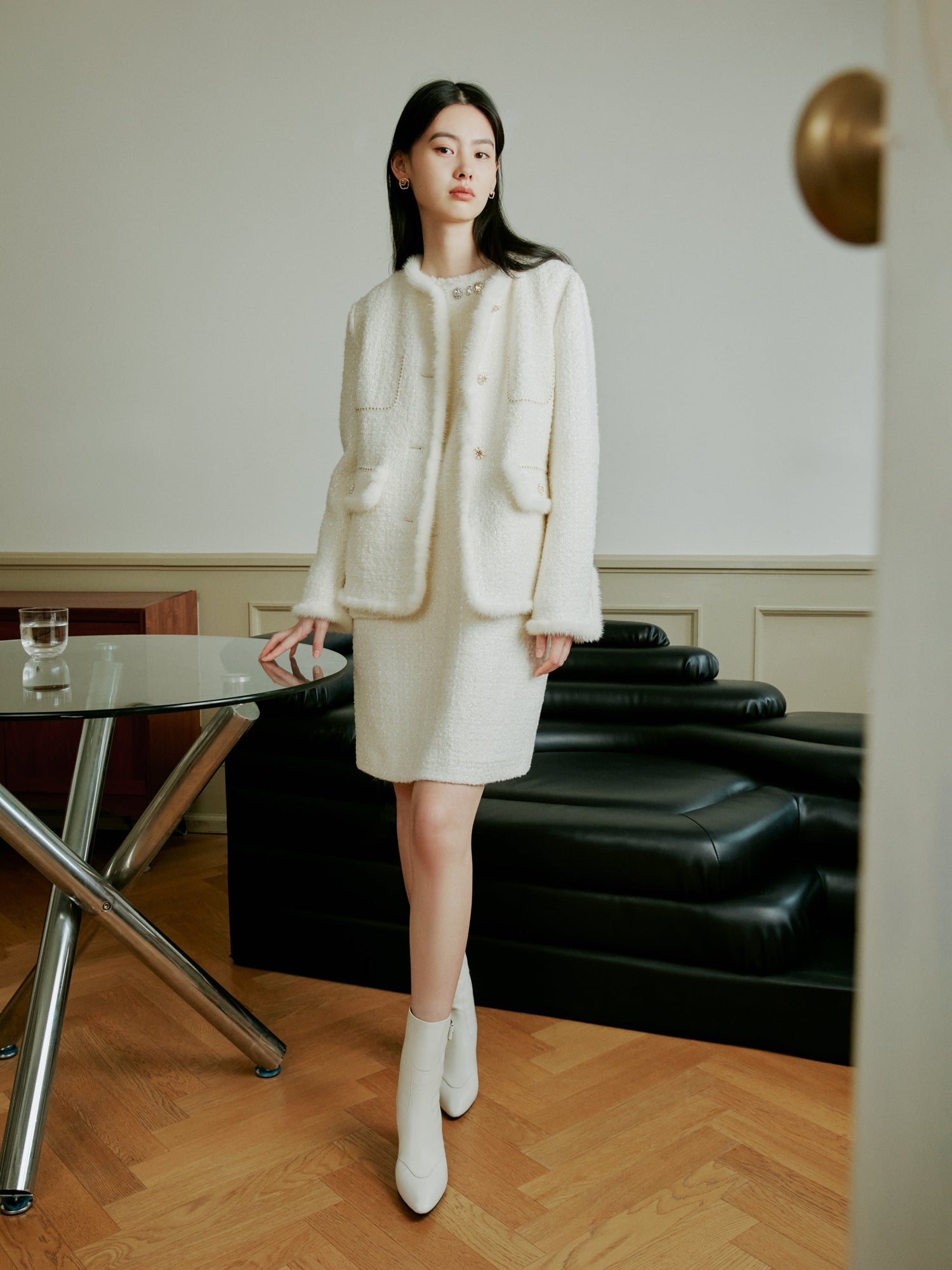 Parisian-Style Dress | White