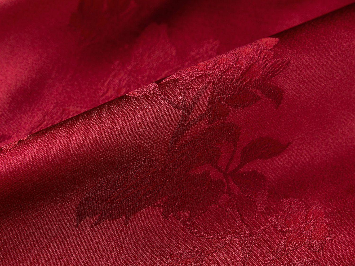 Silk Printed Shirt | Wine Red