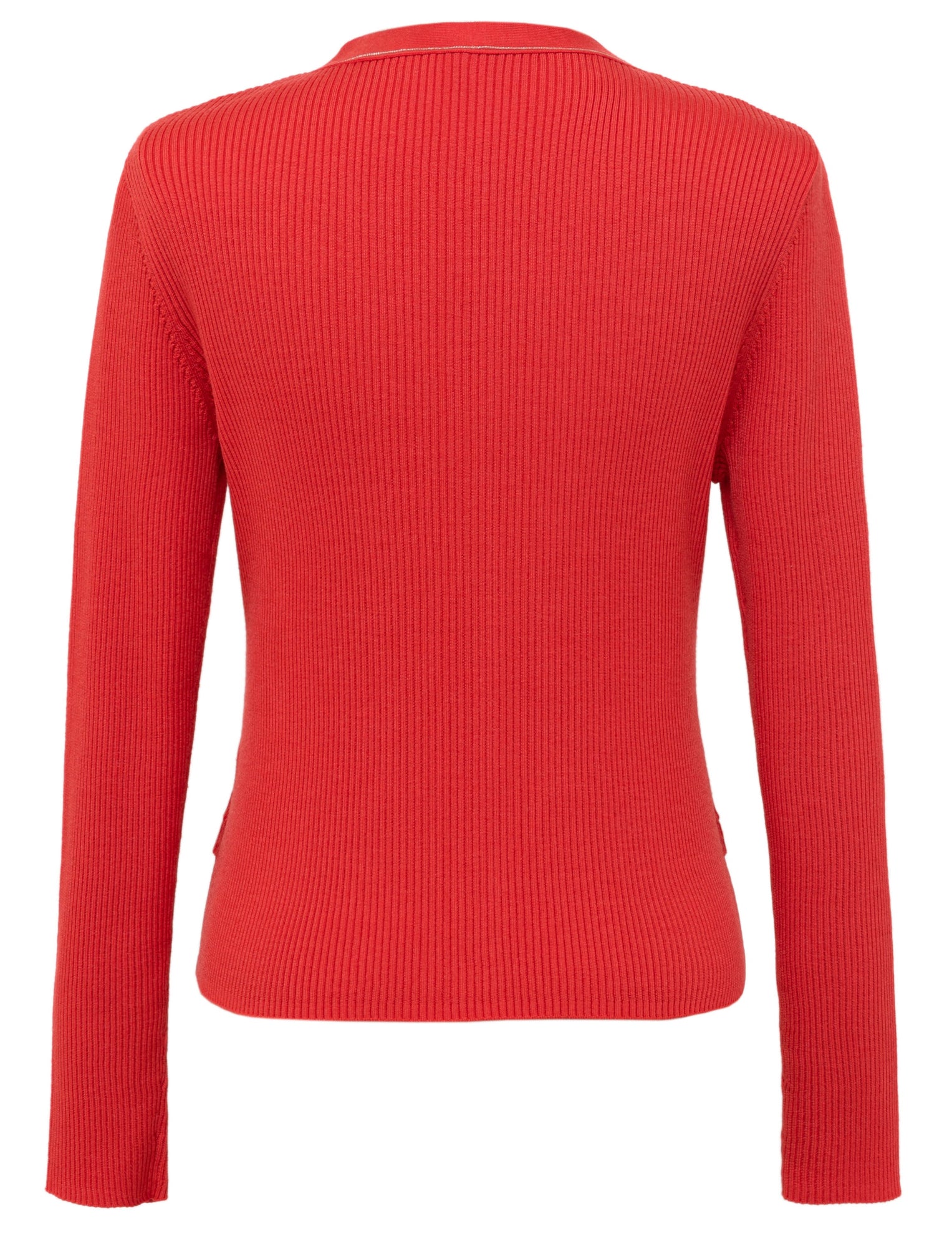 Merino Wool Knit Sweater | Red