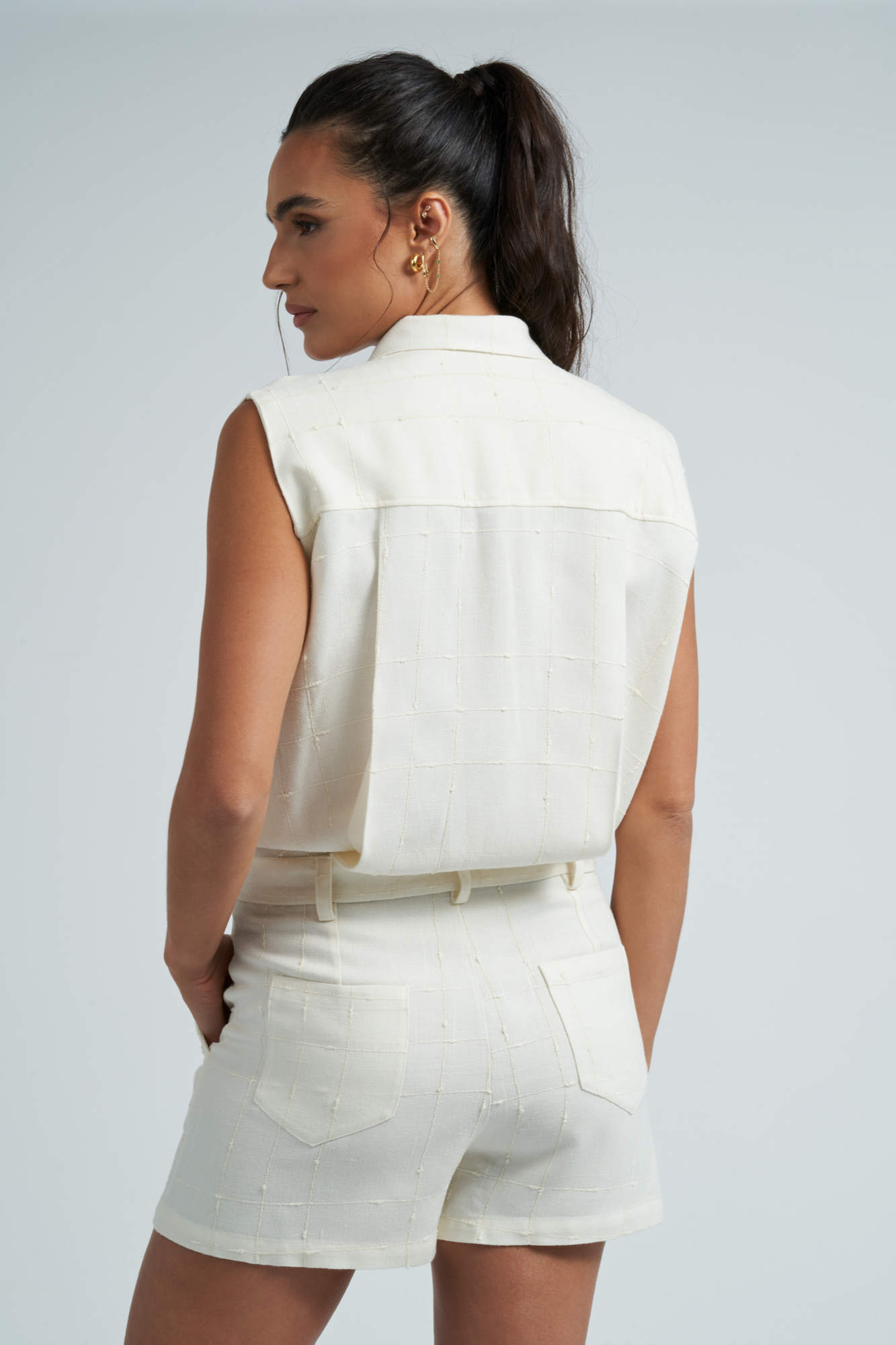 Womens | Beca Romper | Ivory