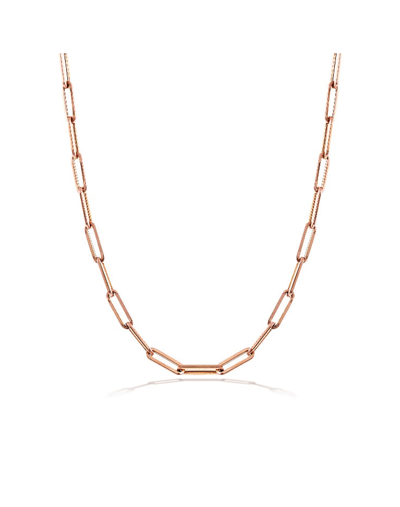 10mm Paperclip Chain | 14kt Rose Gold