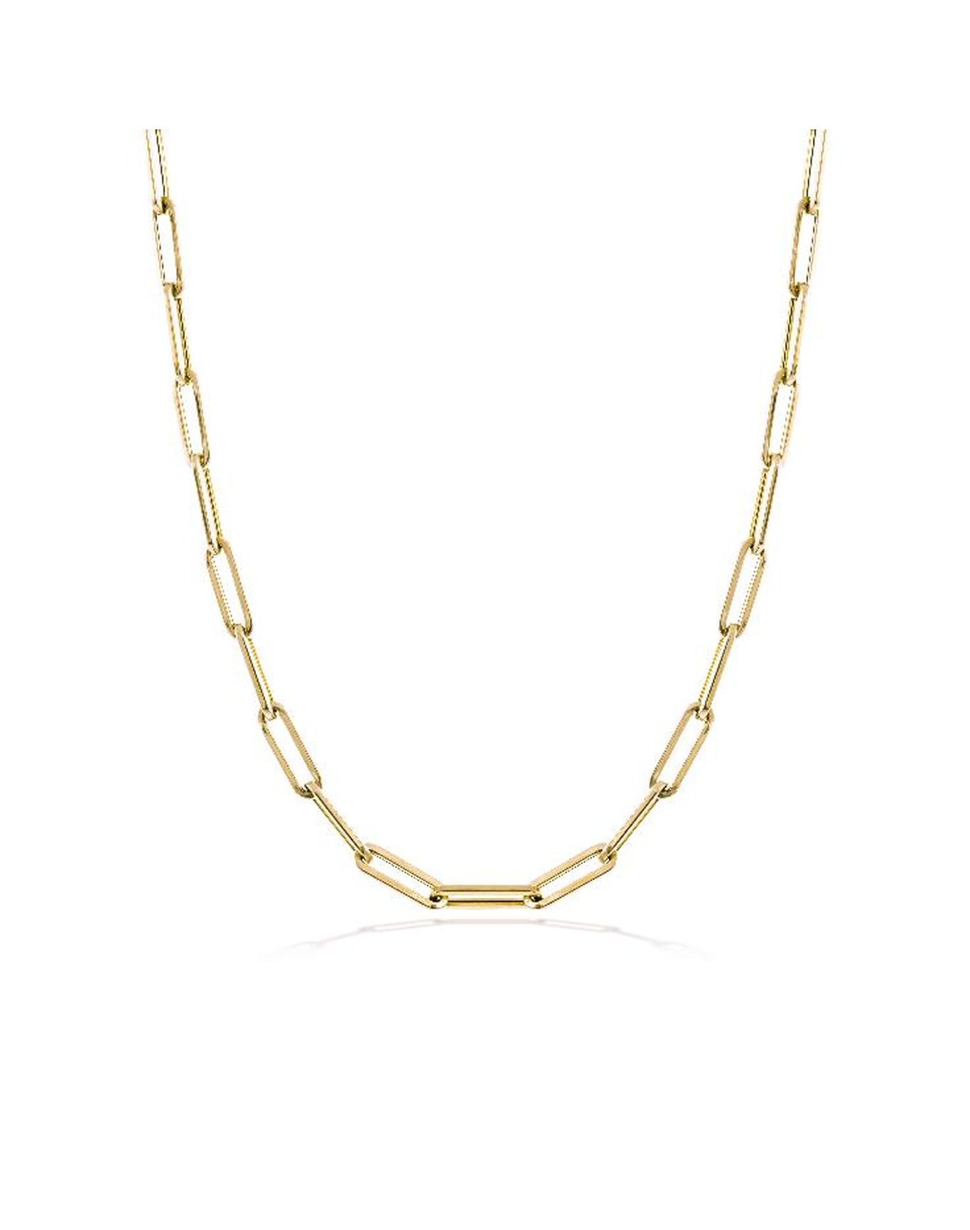 10mm Paperclip Chain | 14kt Yellow Gold