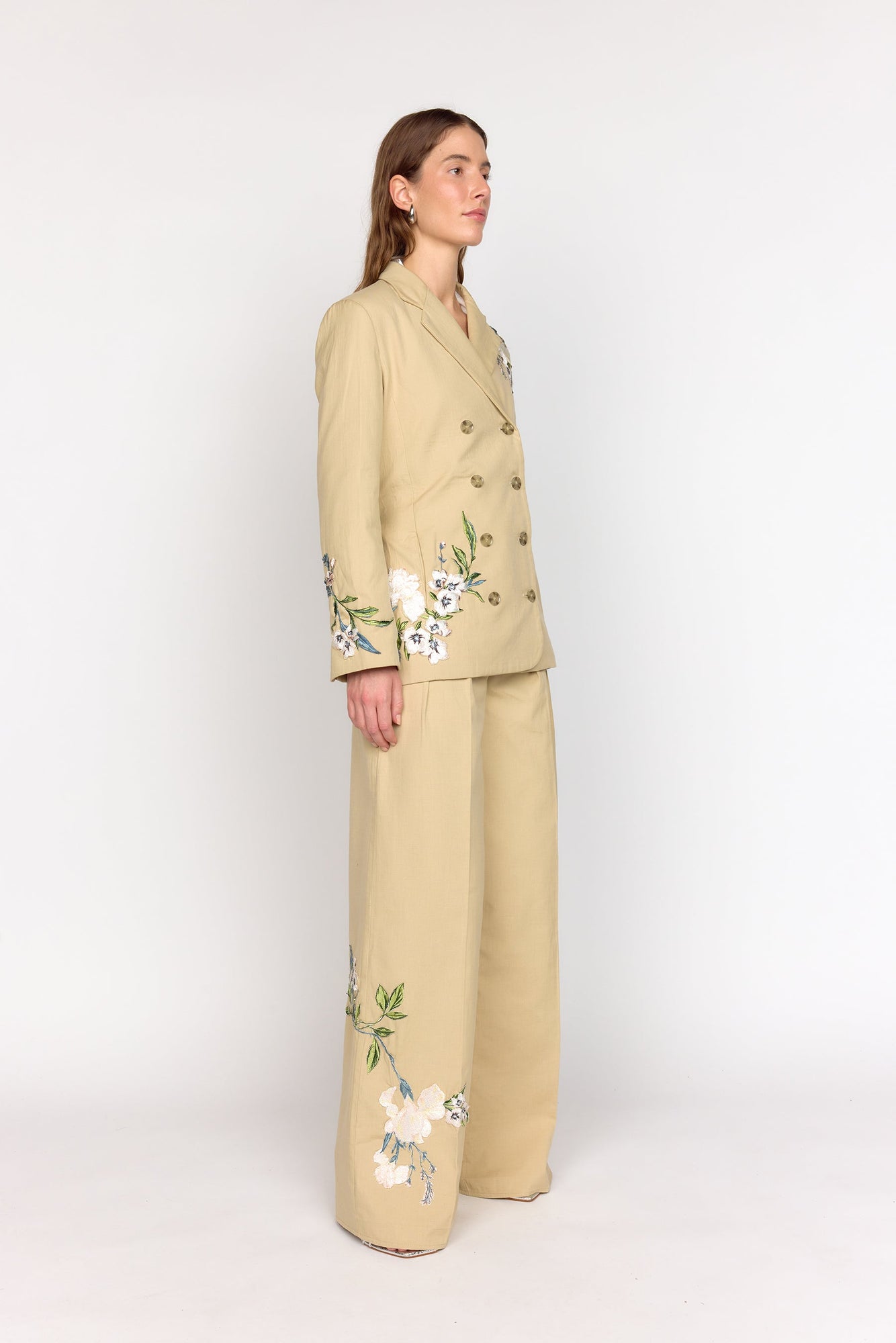 Brenna Blazer | Sand Embroidery