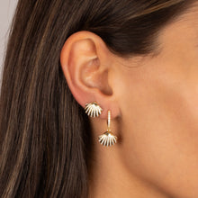 Pav√© Seashell Stud Earring - Adina's Jewels