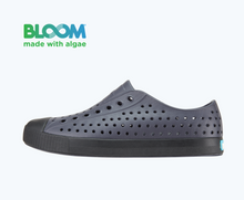 Side view of a Native Shoes Adults Jefferson Bloom | Onyx/ Ferrous Black/ Jiffy Speckles Footwear