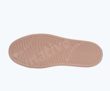 Bottom view of a Native Shoes Jefferson Print | Chameleon Pink/ Shell White/ Uv Mystic Micro Floral Footwear