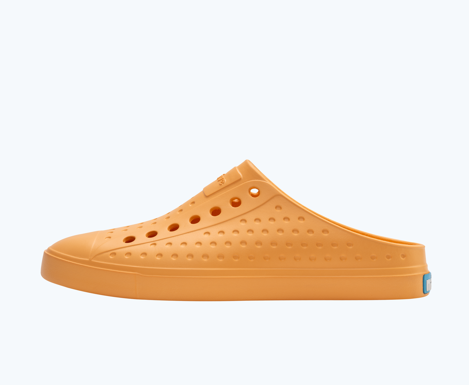 Side view of a Native Shoes Adults Jefferson Clog | Papaya Orange Footwear