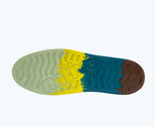 Bottom view of a Native Shoes Jefferson Clog Marble | Pickle Patina Marble Footwear