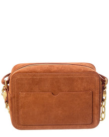 Off-White | Womens | Medium Suede Camera Bag | Brown