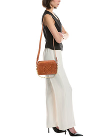 Off-White | Womens | Medium Suede Camera Bag | Brown