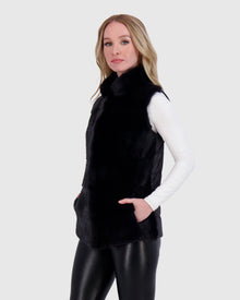 Mink Vest | Dark Gray