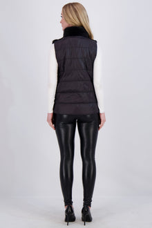 Mink Vest | Women | Dark Gray