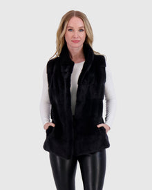Mink Vest | Dark Gray