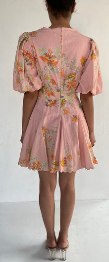 Hemant & Nandita | Cotton Linen Short Dress | Pink