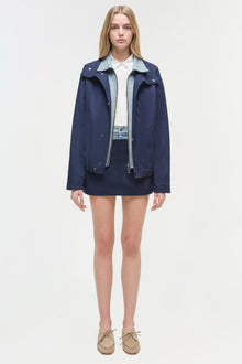 Womens | Apollo Denim Combo Jacket | Midnight Multi