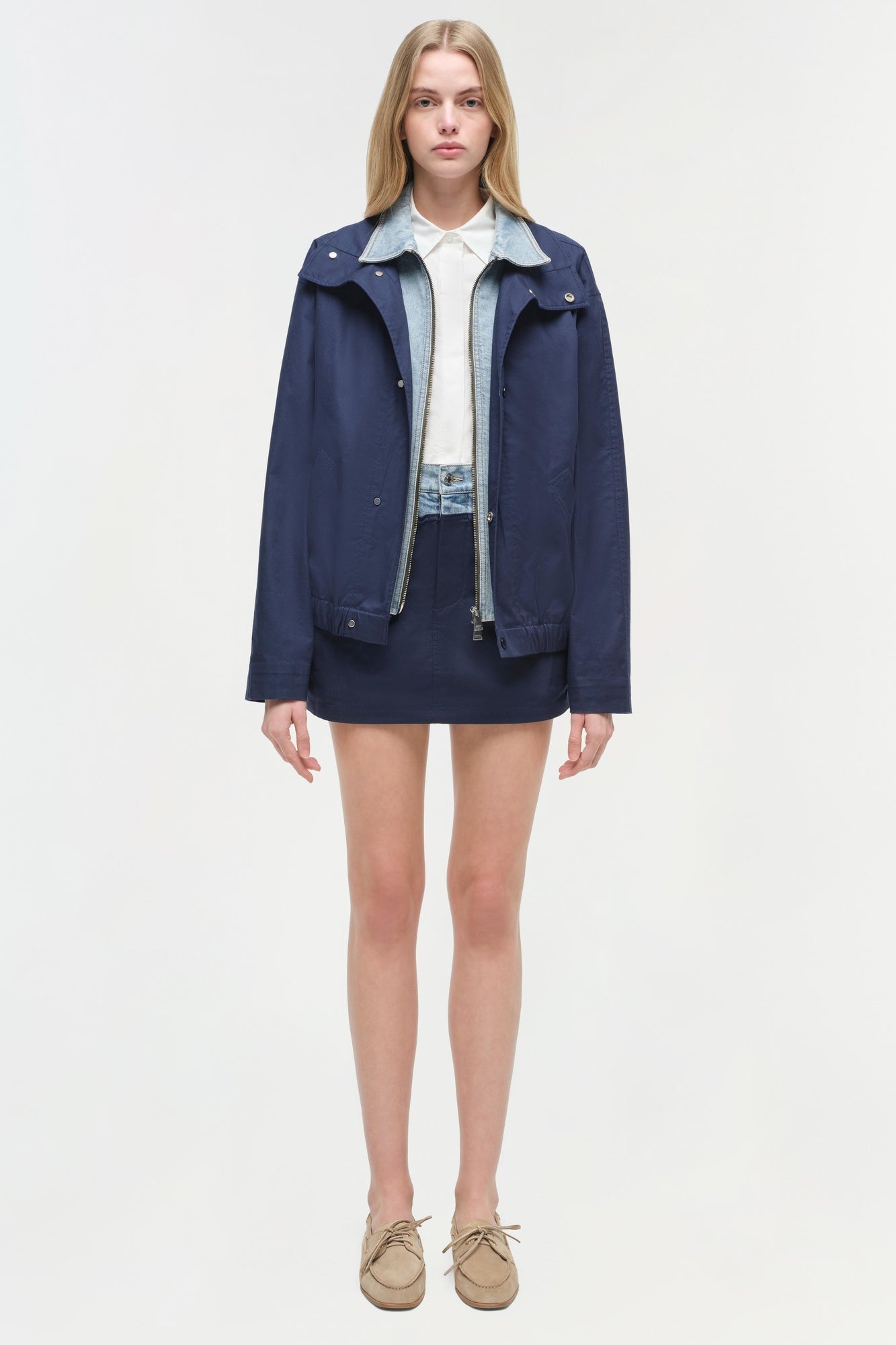 Womens | Apollo Denim Combo Jacket | Midnight Multi