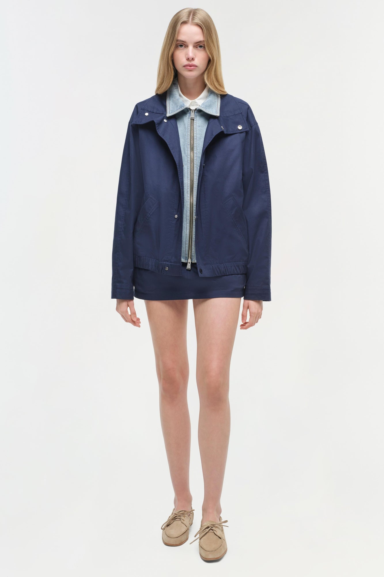 Womens | Apollo Denim Combo Jacket | Midnight Multi