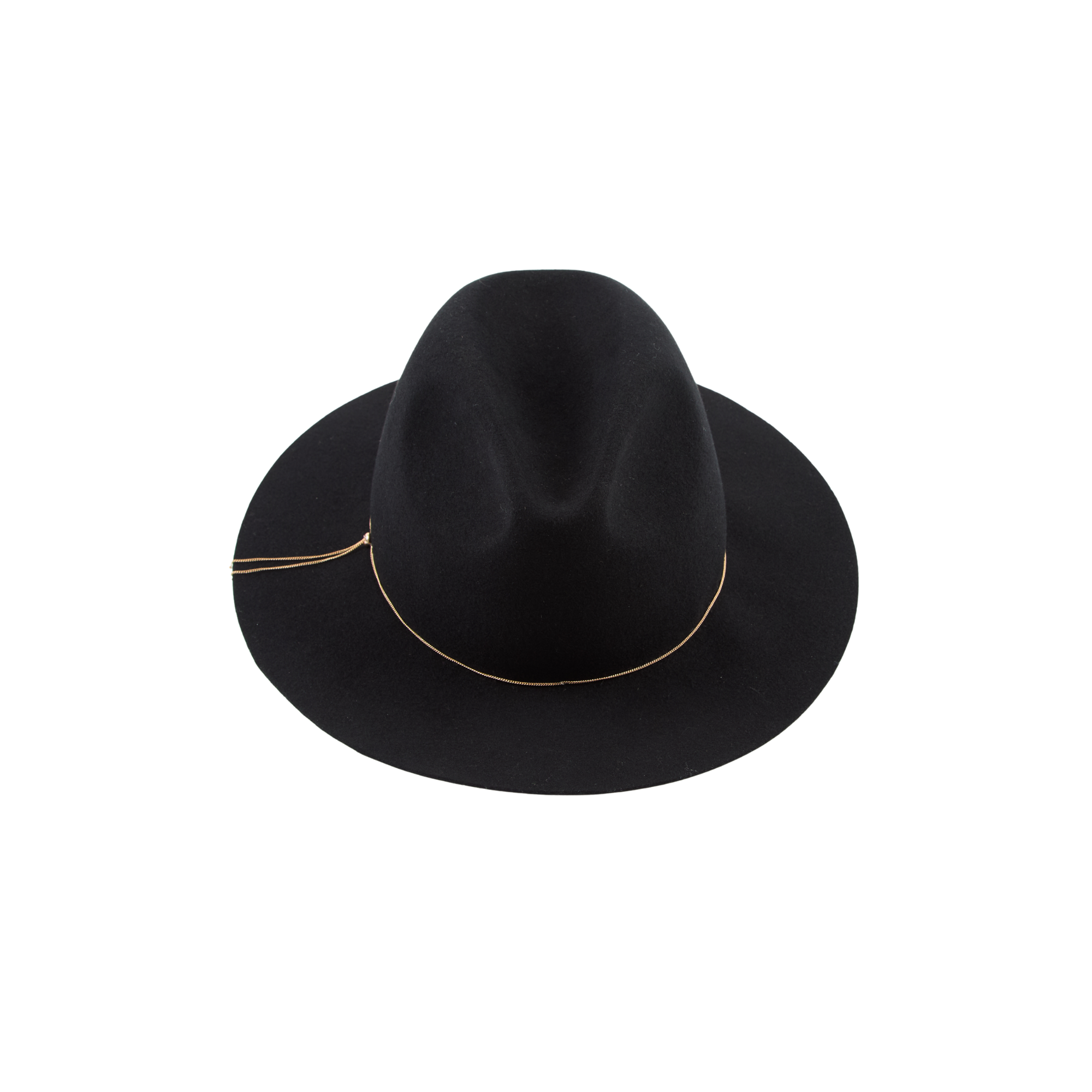 Sandy Wool Felt Fedora | Black