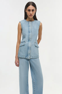 Womens | Charley Denim Top | Del Mar