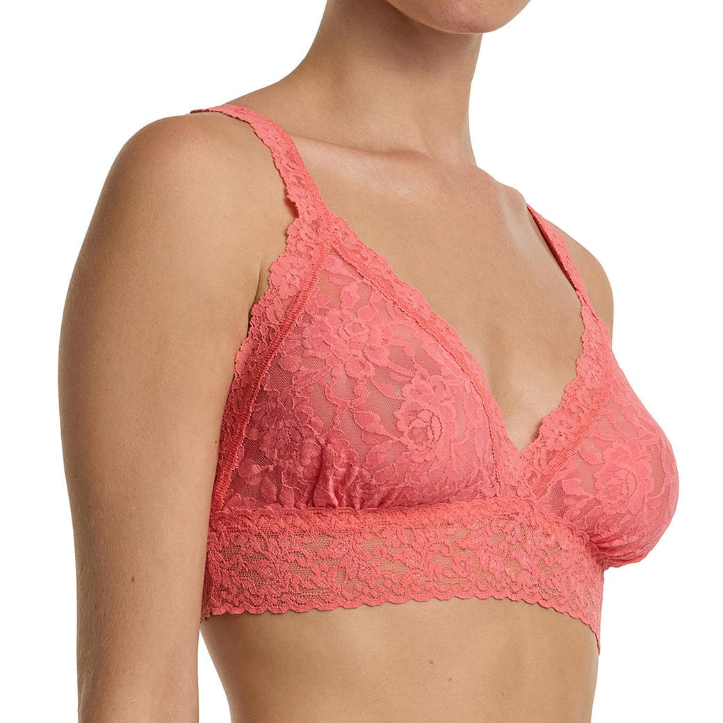 Signature Lace Crossover Bralette | Paloma (Pink)