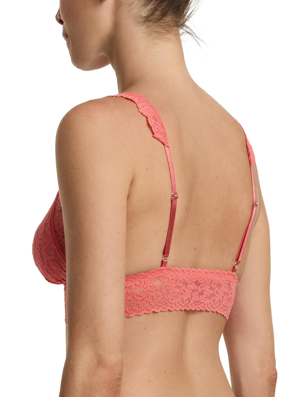 Signature Lace Crossover Bralette | Paloma (Pink)