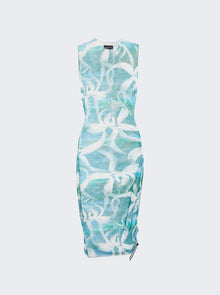 Women | Louisa Ballou | Heatwave Dress | Blue With White Flowers