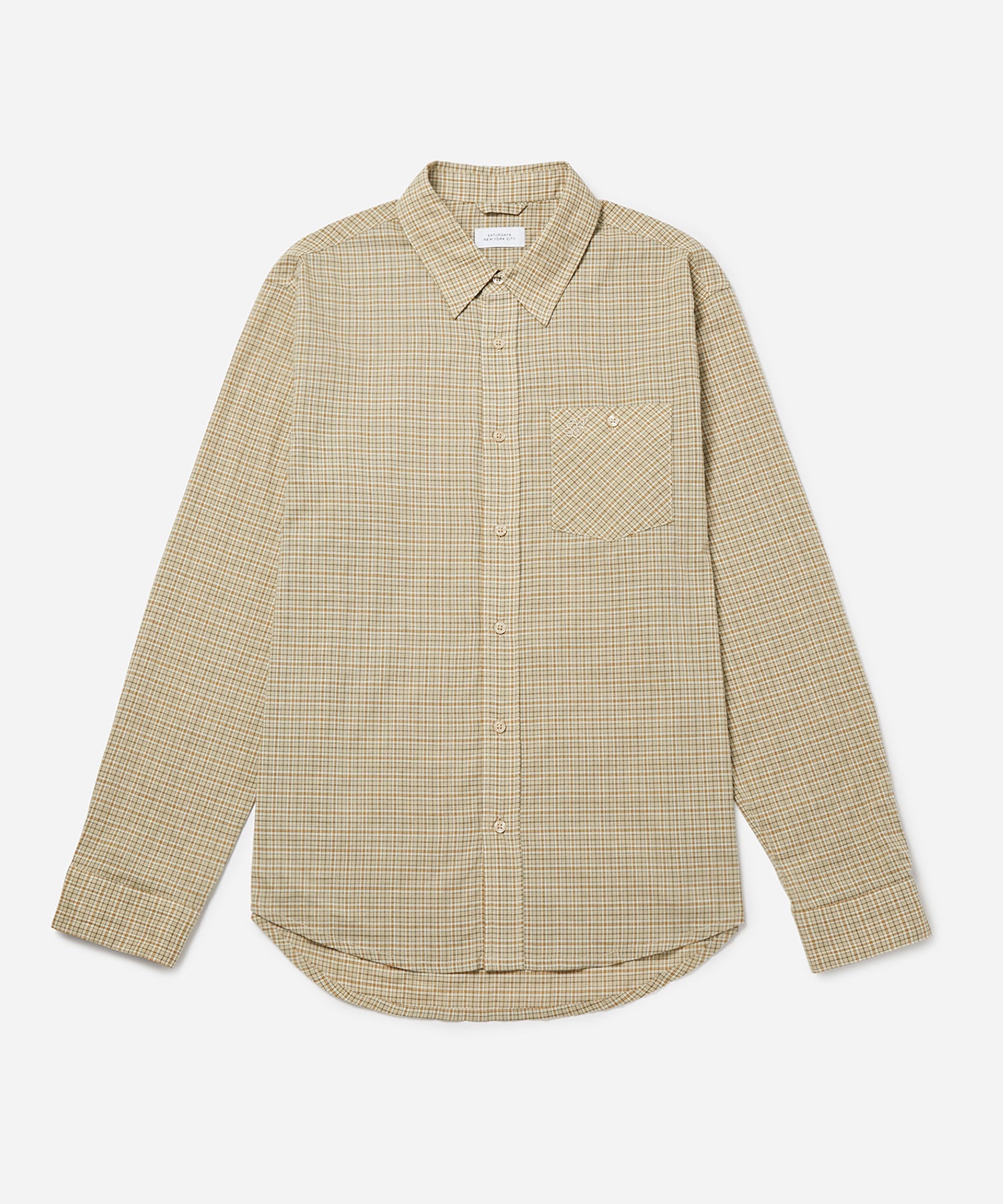 Mens | Luis Check LS Shirt | Cress Green
