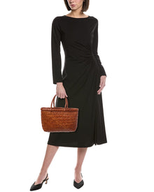 Dragon Diffusion | Womens | Mini Flat Gora Leather Shoulder Bag | Brown