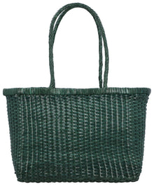 Dragon Diffusion | Womens | B Weave Small Leather Shoulder Bag | Green