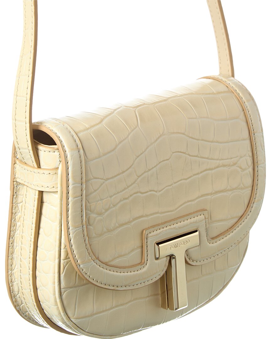 Tom Ford | Womens | Mini Leather Shoulder Bag | White