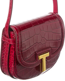Tom Ford | Womens | Mini Leather Shoulder Bag | Red