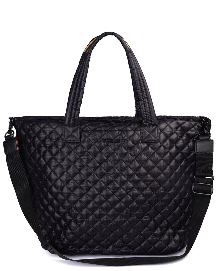 MZ Wallace | Womens | Large Metro Leather Tote Deluxe | Black