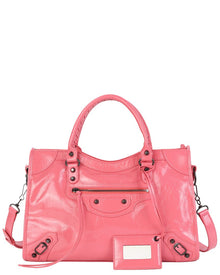 Tiffany & Fred Paris | Womens | Distressed Leather Satchel | Pink