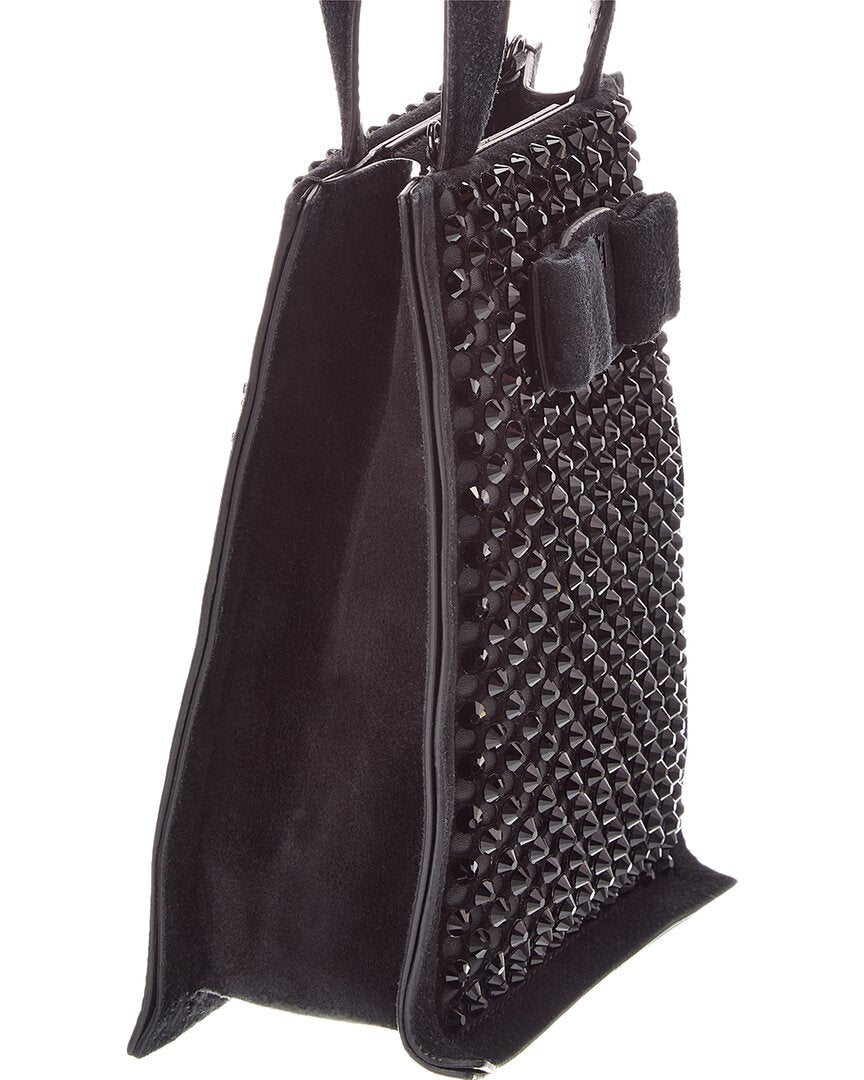 Ferragamo | Womens | Small Suede Tote | Black