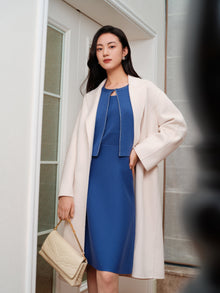 Wool Knit Dress | Blue