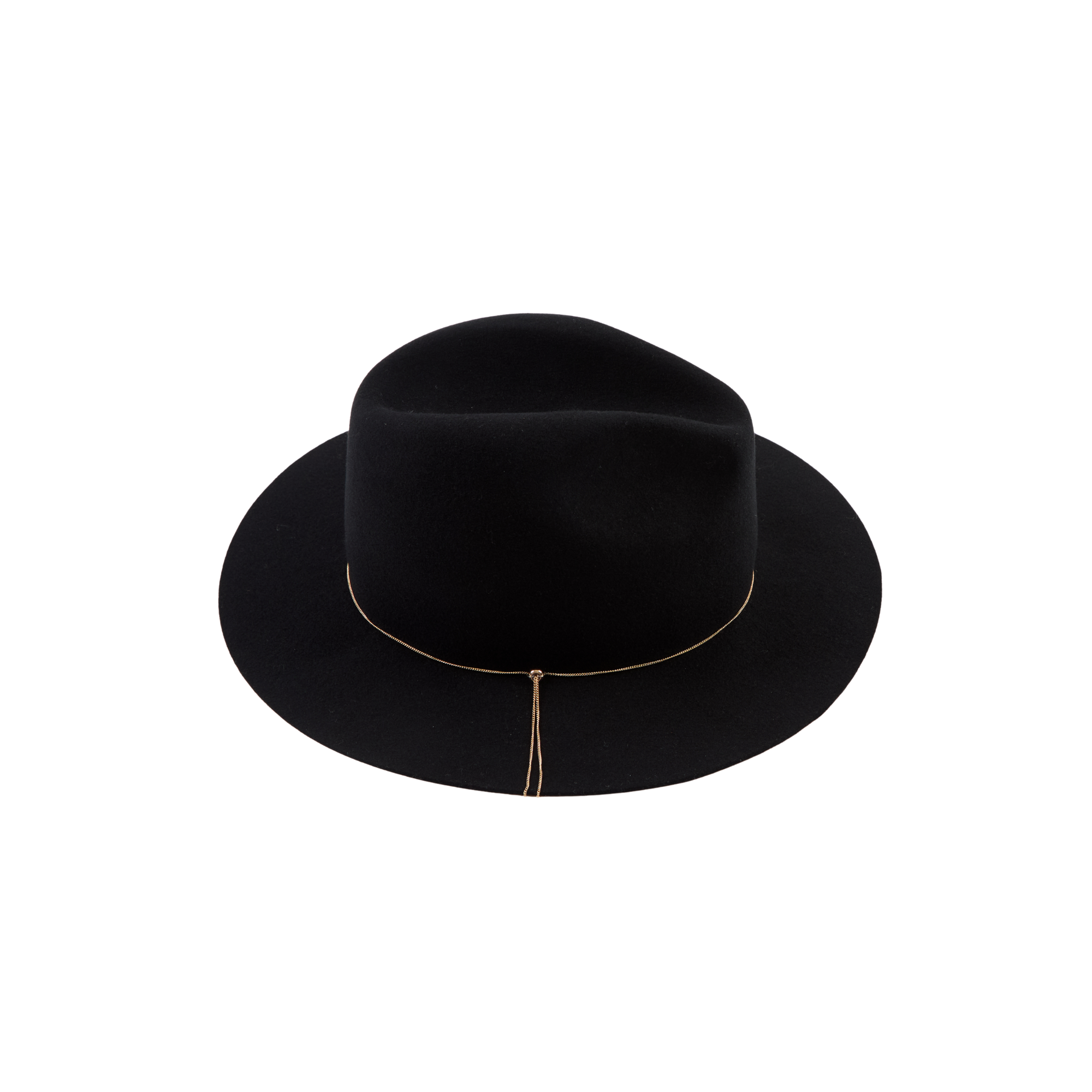Sandy Wool Felt Fedora | Black