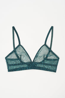 Aegean Soft Cup Triangle Bra | Green Print