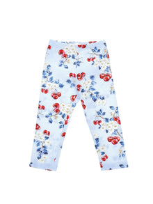 Girls | Cherry Print Leggings | Cloud