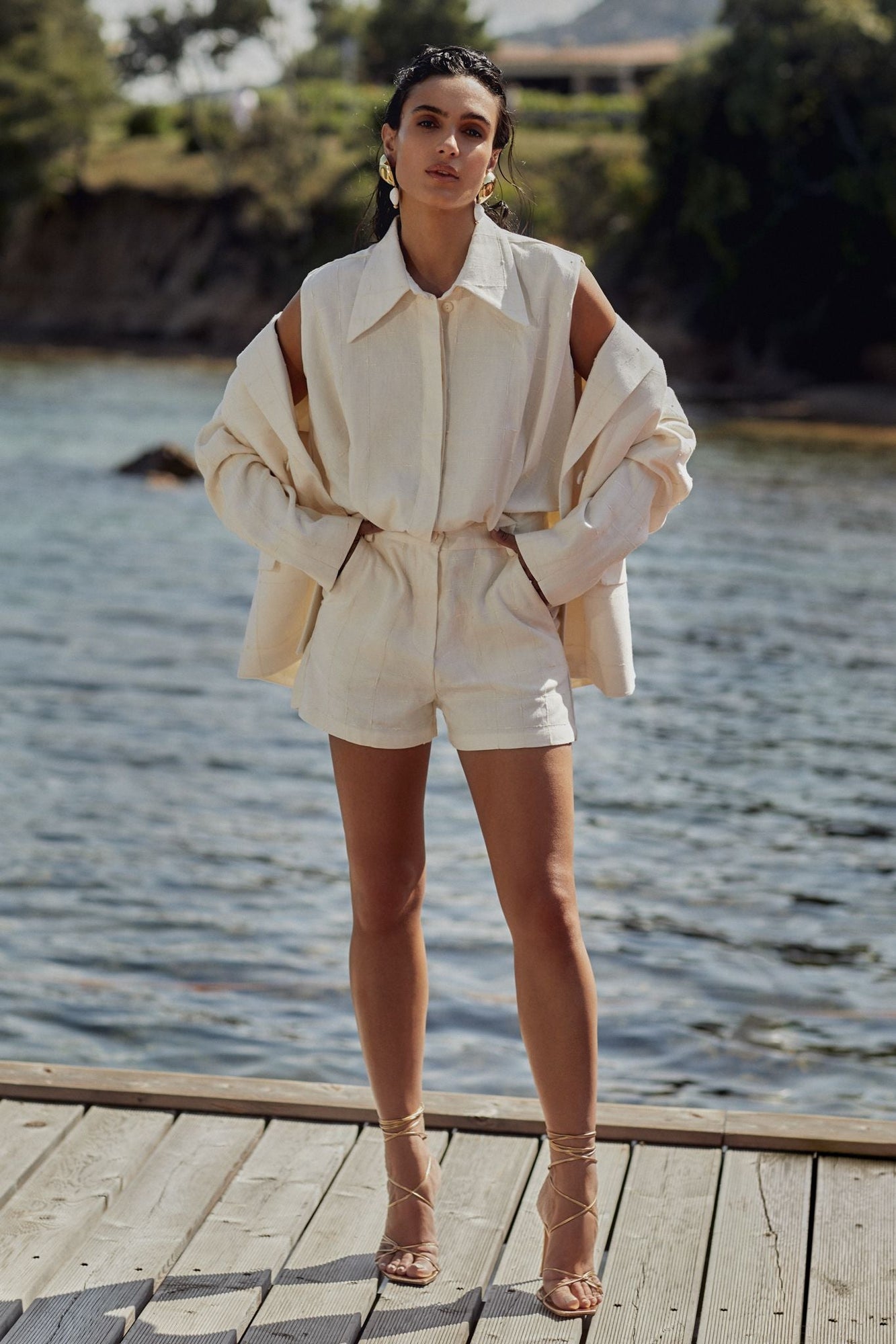 Womens | Beca Romper | Ivory
