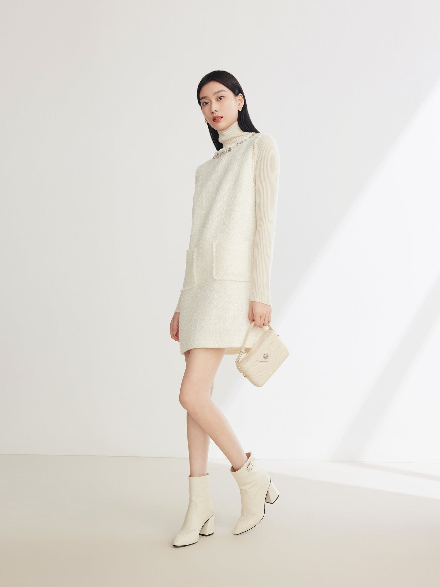 Parisian-Style Dress | White