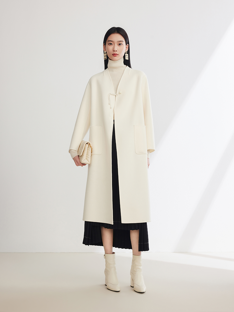Wool Coat Outerwear | White