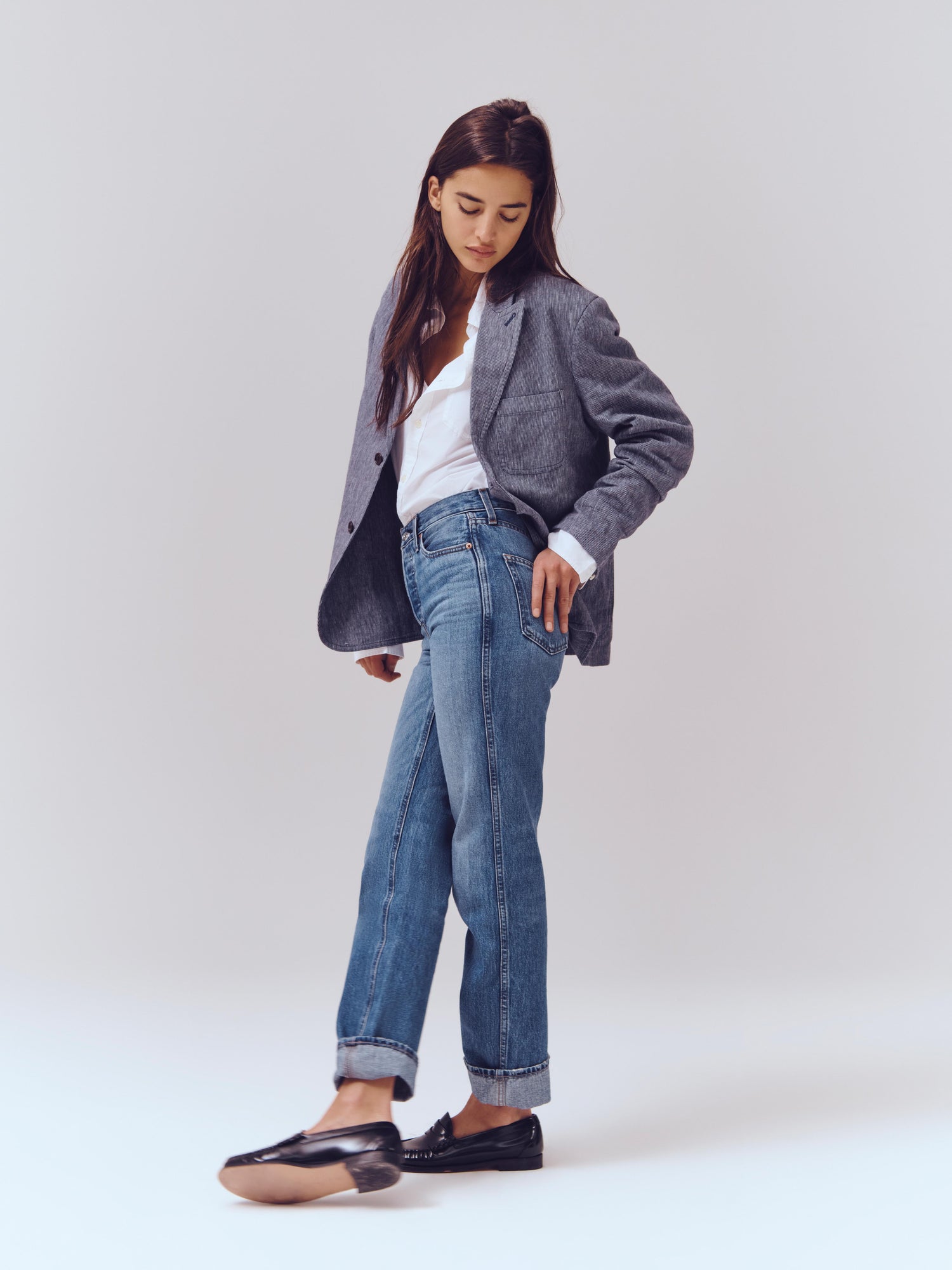 Women | The Carla High Rise Straight | Vintage Medium Indigo