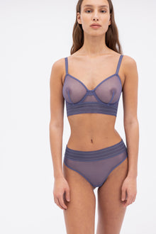 Bare Underwire Full Cup Longline Bra | Dusk