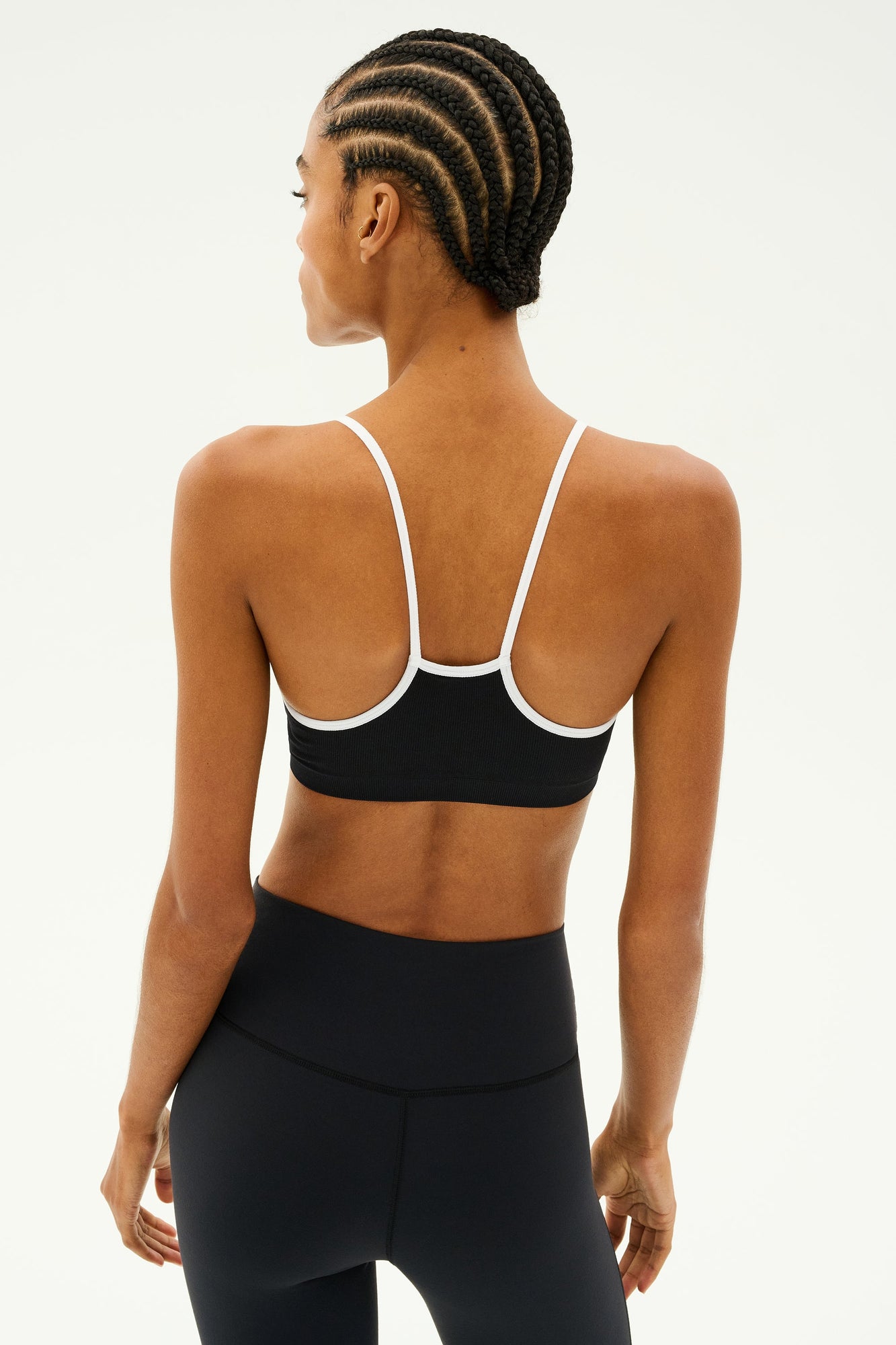 Loren Seamless Bra | Black x White