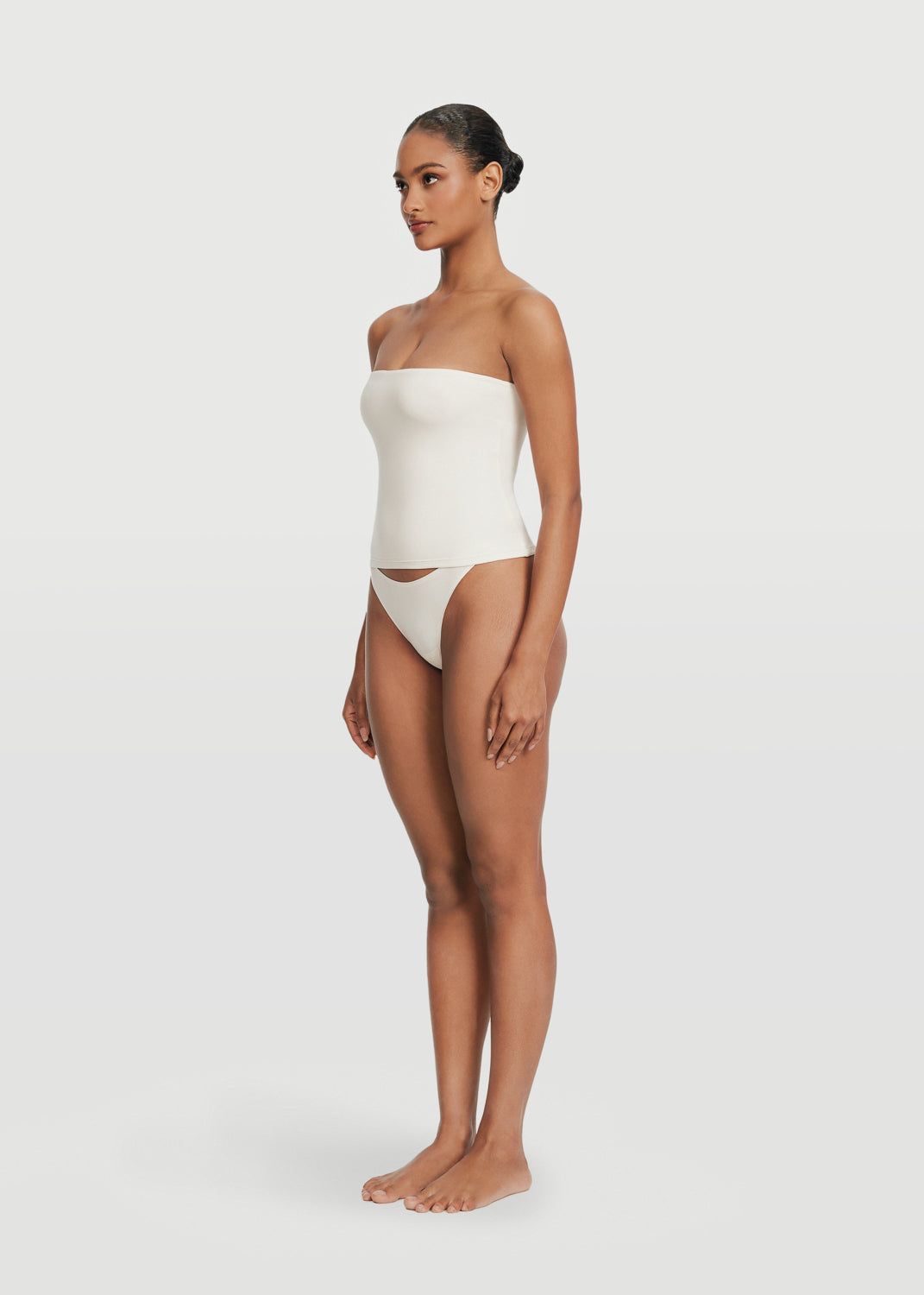 Seamless Full-Length Tube Top | White