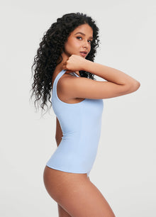 Square Neck Tank Top | Sky Blue