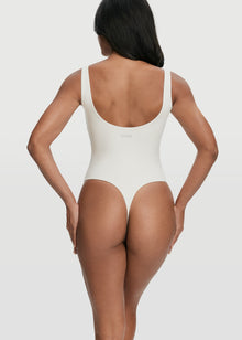Scoop Back Bodysuit | White