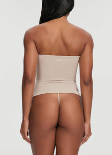 Seamless Full-Length Tube Top | Oat Milk