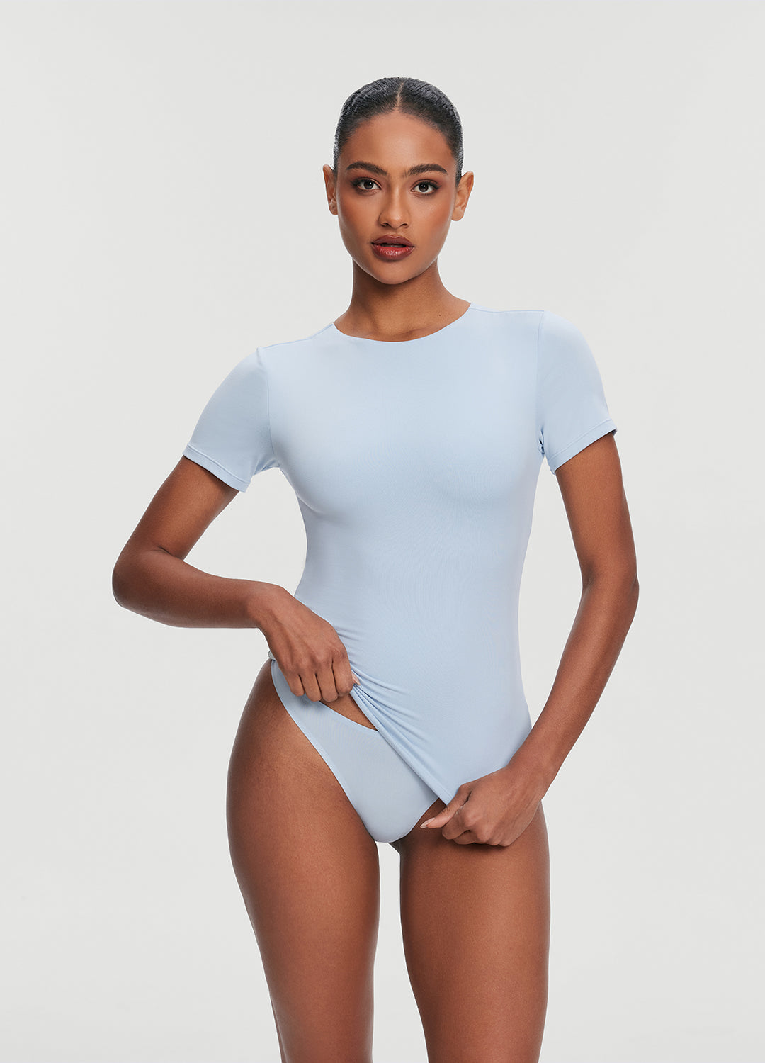 Seamless Thong Panty | Sky Blue